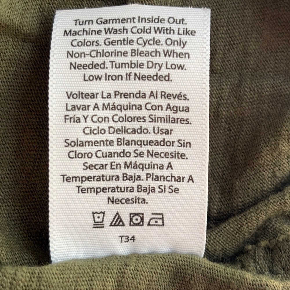 Time and Tru Women Dress Crochet Tiered XS Olive Green Boho Summer Mini - Picture 7 of 7